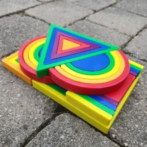 Arcoíris Montessori – Set de construcción y juego libre